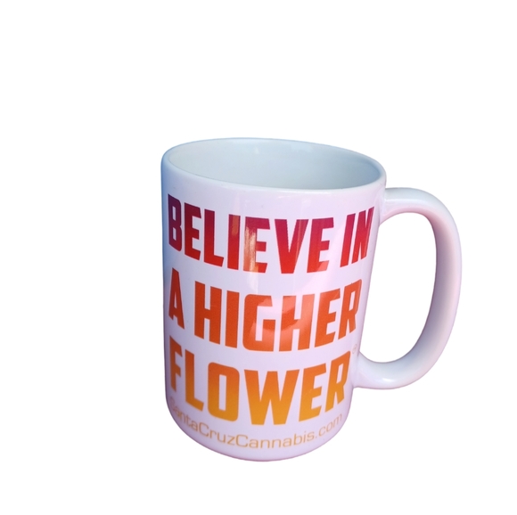 Believe in a Higher Flower Coffee Mug - Picture 2 of 2